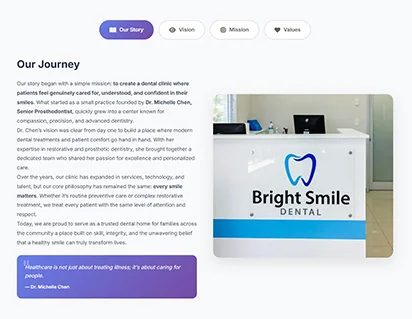 👩‍⚕️ About Us Page